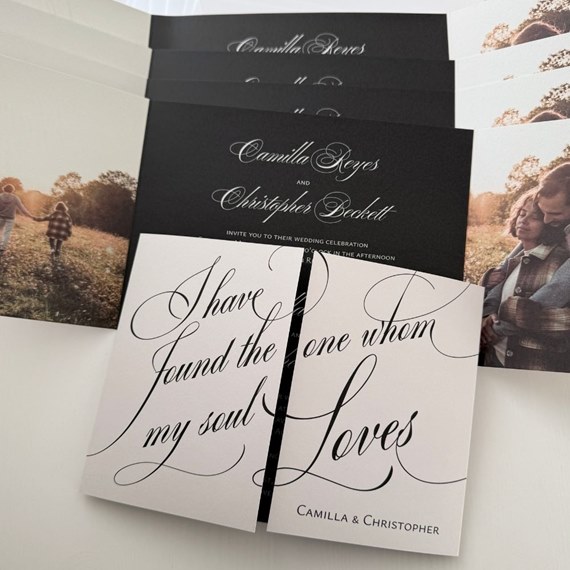 wedding invitation with customizable text area